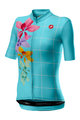 CASTELLI Cyklistický dres s krátkym rukávom - FIORITA LADY - tyrkysová