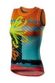 CASTELLI Cyklistické tričko bez rukávov - PRO MESH W LADY - viacfarebná/žltá