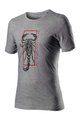 CASTELLI Cyklistické tričko s krátkym rukávom - LOGO - šedá
