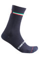 CASTELLI Cyklistické ponožky klasické - ITALIA 15 - modrá