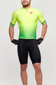 CASTELLI Cyklistický krátky dres a krátke nohavice - AERO RACE - čierna/zelená