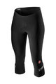CASTELLI Cyklistické nohavice 3/4 bez trakov - VELOCISSIMA 2 LADY - čierna