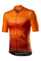 CASTELLI Cyklistický dres s krátkym rukávom - POLVERE - oranžová