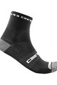 CASTELLI Cyklistické ponožky klasické - ROSSO CORSA PRO 9 - čierna
