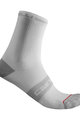 CASTELLI Cyklistické ponožky klasické - SUPERLEGGERA T 12 - biela/šedá