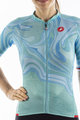 CASTELLI Cyklistický dres s krátkym rukávom - CLIMBER'S 2.0 LADY - tyrkysová/modrá