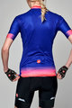 CASTELLI Cyklistický dres s krátkym rukávom - GRADIENT LADY - fialová/ružová/čierna