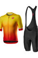 CASTELLI Cyklistický krátky dres a krátke nohavice - AERO RACE II - čierna/žltá/červená