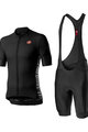 CASTELLI Cyklistický krátky dres a krátke nohavice - ENTRATA II - čierna