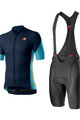 CASTELLI Cyklistický krátky dres a krátke nohavice - ENTRATA - čierna/modrá