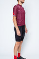 CASTELLI Cyklistický krátky dres a krátke nohavice - AVANTI - bordová/čierna