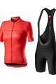 CASTELLI Cyklistický krátky dres a krátke nohavice - GRADIENT LADY - čierna/ružová