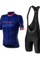 CASTELLI Cyklistický dres s krátkym rukávom - GRADIENT LADY - fialová/ružová/čierna