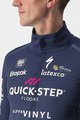 CASTELLI Cyklistická zateplená bunda - QUICK-STEP 2022 - modrá