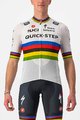 CASTELLI Cyklistický dres s krátkym rukávom - QUICK-STEP 2022 COMPETIZIONE - dúhová/biela