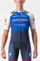 CASTELLI Cyklistický dres s krátkym rukávom - QUICK-STEP 2022 COMPETIZIONE - modrá/biela