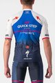 CASTELLI Cyklistický dres s krátkym rukávom - QUICK-STEP 2022 COMPETIZIONE - modrá/biela