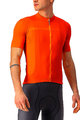 CASTELLI Cyklistický krátky dres a krátke nohavice - CLASSIFICA - oranžová/čierna