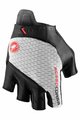 CASTELLI Cyklistické rukavice krátkoprsté - ROSSO CORSA PRO V - biela