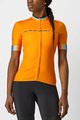 CASTELLI Cyklistický dres s krátkym rukávom - GRADIENT LADY - oranžová