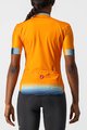 CASTELLI Cyklistický dres s krátkym rukávom - GRADIENT LADY - oranžová