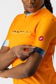 CASTELLI Cyklistický dres s krátkym rukávom - GRADIENT LADY - oranžová