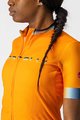 CASTELLI Cyklistický dres s krátkym rukávom - GRADIENT LADY - oranžová