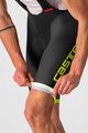 CASTELLI Cyklistické nohavice krátke s trakmi - COMPETIZIONE KIT - žltá/čierna