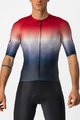 CASTELLI Cyklistický krátky dres a krátke nohavice - AERO RACE 6.0 - biela/modrá/čierna/červená