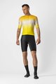 CASTELLI Cyklistický dres s krátkym rukávom - AERO RACE 6.0 - žltá/biela