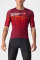 CASTELLI Cyklistický dres s krátkym rukávom - CLIMBER'S 3.0 - červená/bordová
