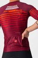CASTELLI Cyklistický dres s krátkym rukávom - CLIMBER'S 3.0 - červená/bordová