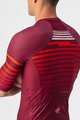 CASTELLI Cyklistický dres s krátkym rukávom - CLIMBER'S 3.0 - červená/bordová