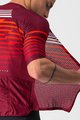 CASTELLI Cyklistický dres s krátkym rukávom - CLIMBER'S 3.0 - červená/bordová
