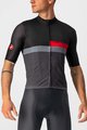 CASTELLI Cyklistický dres s krátkym rukávom - A BLOCCO - čierna/šedá/červená