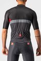 CASTELLI Cyklistický dres s krátkym rukávom - A BLOCCO - čierna/šedá/červená