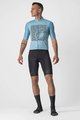 CASTELLI Cyklistický dres s krátkym rukávom - BAGARRE - modrá