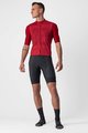 CASTELLI Cyklistický dres s krátkym rukávom - BAGARRE  - červená