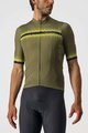 CASTELLI Cyklistický krátky dres a krátke nohavice - GRIMPEUR - čierna/zelená
