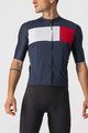 CASTELLI Cyklistický dres s krátkym rukávom - PROLOGO VII - šedá/červená/modrá
