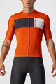 CASTELLI Cyklistický dres s krátkym rukávom - PROLOGO VII - ivory/čierna/oranžová