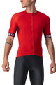 CASTELLI Cyklistický dres s krátkym rukávom - ENTRATA VI - bordová/červená