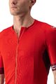 CASTELLI Cyklistický dres s krátkym rukávom - ENTRATA VI - bordová/červená