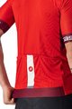 CASTELLI Cyklistický dres s krátkym rukávom - ENTRATA VI - bordová/červená