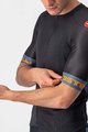 CASTELLI Cyklistický dres s krátkym rukávom - ENTRATA VI - modrá/oranžová/čierna