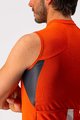 CASTELLI Cyklistický dres bez rukávov - ENTRATA VI - šedá/oranžová