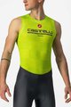 CASTELLI Cyklistické tričko bez rukávov - PRO MESH BL - žltá