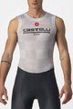 CASTELLI Cyklistické tričko bez rukávov - PRO MESH BL - šedá