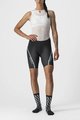 CASTELLI Cyklistické nohavice krátke bez trakov - VELOCISSIMA 3 LADY - čierna/svetlo modrá