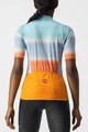 CASTELLI Cyklistický krátky dres a krátke nohavice - DOLCE LADY - čierna/modrá/oranžová